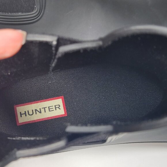 Hunter Women's Original Flat Heel Calendar Sole Chelsea Rain Boots Size 10 - Picture 8 of 10